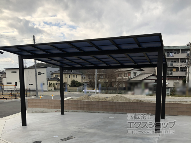 兵庫県姫路市ののカーポート エフルージュ ツイン 積雪〜20cm対応 施工例