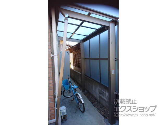 千葉県香取郡東庄町ののテラス屋根 フーゴF 独立テラスタイプ 単体 積雪〜20cm対応 施工例