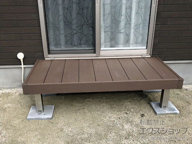 宮城県岩沼市ののウッドデッキ マージウッドデッキ 施工例