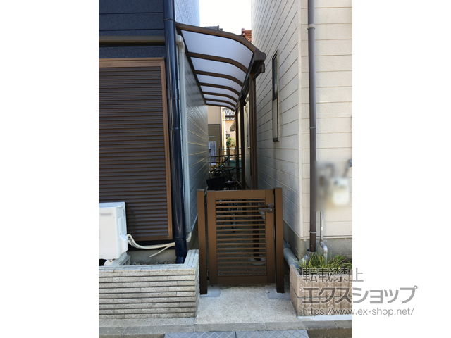 愛知県豊橋市のの門扉 プレシオス門扉 横格子 片開き 施工例