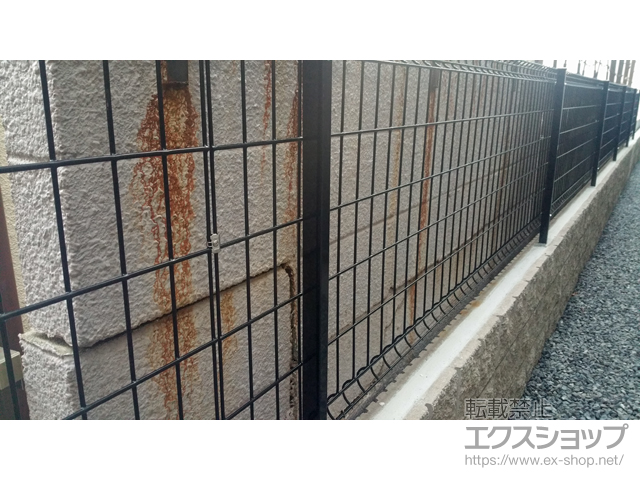 大阪府大阪市ののフェンス・柵 ハイグリッドフェンスUF8型 フリーポールタイプ 施工例