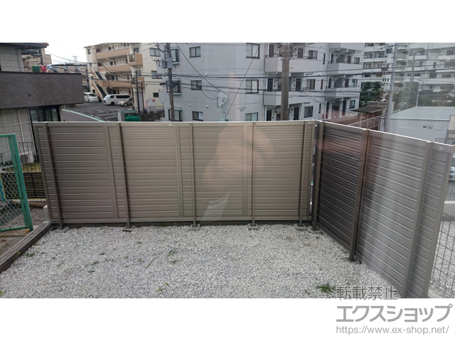 神奈川県横浜市ののフェンス・柵 ハイスクリーンフェンスA型 フリーポールタイプ 施工例