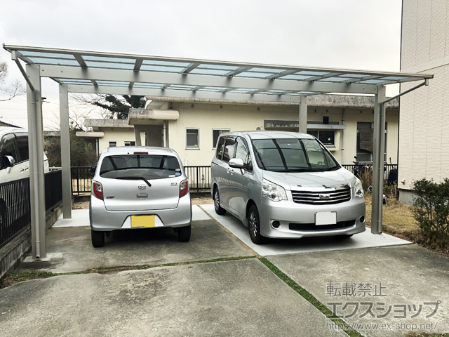 山口県山口市ののカーポート エフルージュ ツイン 積雪〜20cm対応 施工例