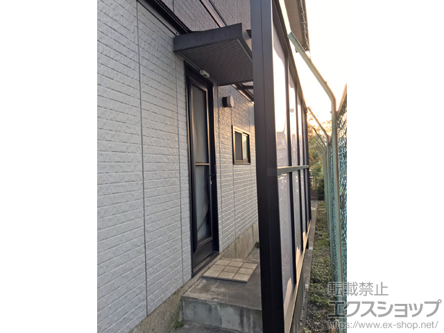 神奈川県愛甲郡愛川町ののテラス屋根 スピーネ F型 テラスタイプ 単体 積雪〜20cm対応 施工例