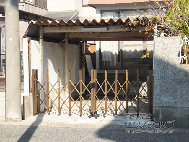 愛知県名古屋市ののカーゲート トリップゲート RA型 ノンレール 両開き 32W(16S+16M) 施工例