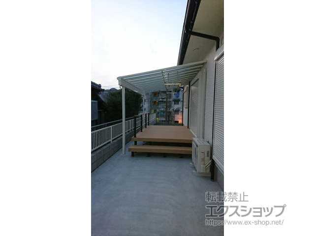 鹿児島県出水市ののテラス屋根 ヴェクターテラス F型 テラスタイプ 単体 積雪〜20cm対応 施工例