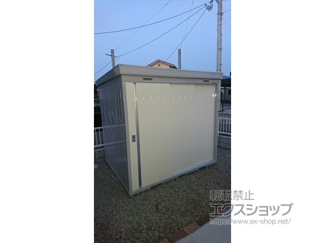 鹿児島県出水市のの物置・屋外倉庫 ネクスタ 一般型 2210×1790×2020 NXN-40S-FW 施工例