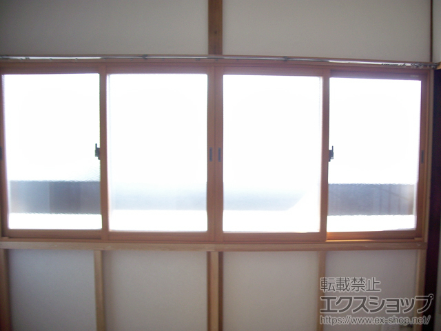 広島県広島市のの二重窓（内窓） インプラス ダストバリア仕様 引違い窓 4枚建 施工例