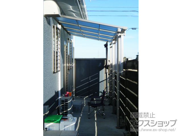 愛知県あま市ののテラス屋根 スピーネ F型 テラスタイプ 単体 積雪〜20cm対応 施工例