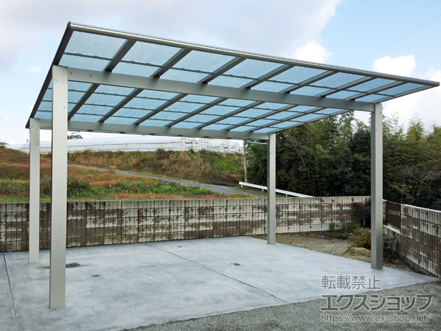 香川県仲多度郡まんのう町ののカーポート エフルージュ ツイン 積雪〜20cm対応 施工例