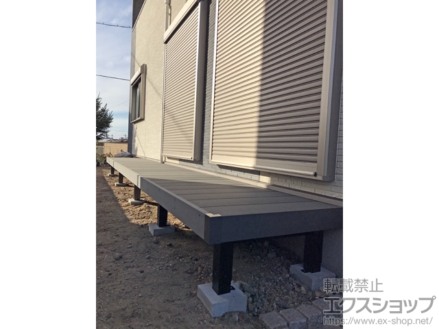 山口県宇部市ののウッドデッキ リウッドデッキ 200 施工例