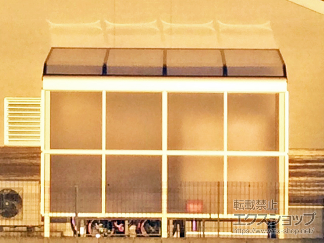 福岡県直方市ののテラス屋根 スピーネ R型 テラスタイプ 単体 積雪〜20cm対応 施工例