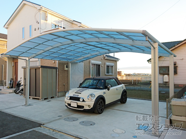 埼玉県川越市ののカーポート レイナツインポートグラン　積雪〜20cm対応 施工例