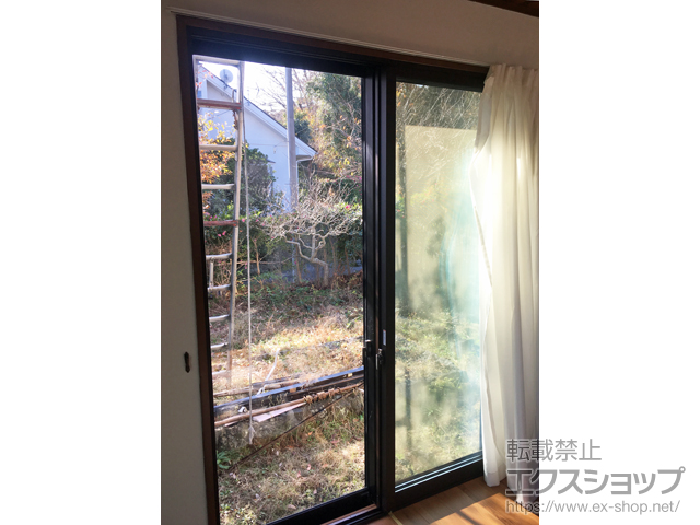 静岡県伊東市のの二重窓（内窓） インプラス ダストバリア仕様 引違い窓 2枚建 アルミレール枠仕様 施工例