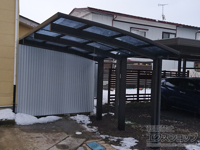山形県東田川郡庄内町ののカーポート レイナポートグラン50 積雪〜50cm対応 施工例