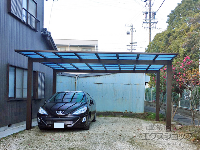愛知県刈谷市ののカーポート エフルージュ ツイン 積雪〜20cm対応 施工例