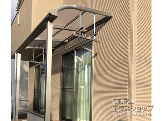 山口県下関市ののテラス屋根 ヴェクターテラス R型 テラスタイプ 単体 積雪〜20cm対応 施工例