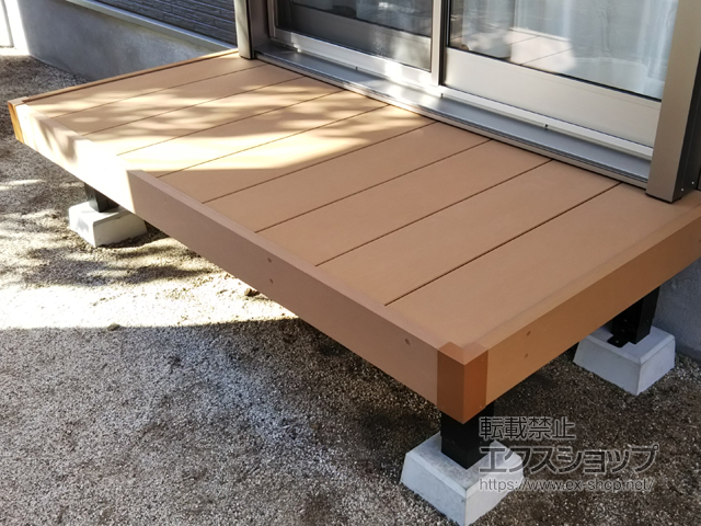 福岡県筑後市ののウッドデッキ マージウッドデッキ 施工例