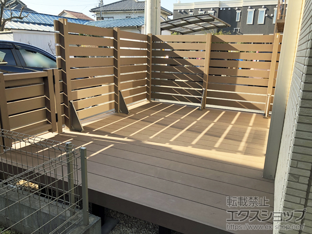 東京都稲城市ののウッドデッキ リウッドデッキ 200 施工例