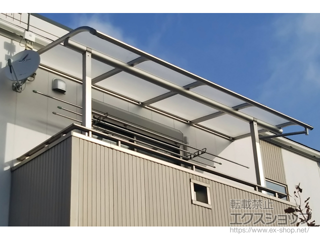 和歌山県岩出市ののバルコニー・ベランダ屋根 ヴェクターテラス R型 屋根タイプ 単体 積雪〜20cm対応 施工例
