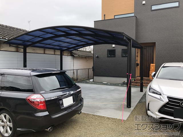 熊本県荒尾市ののカーポート レイナツインポートグラン 積雪〜20cm対応 施工例