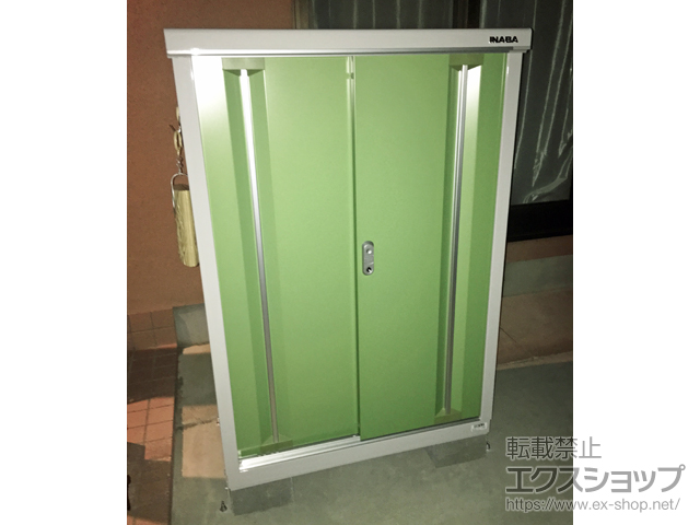 山梨県甲府市のの物置・屋外倉庫 シンプリー 一般型 900×515×1303 MJX-095C-P-LG 施工例