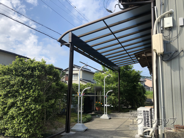 岐阜県関市ののテラス屋根 ヴェクターテラス R型 テラスタイプ 単体 積雪〜20cm対応 施工例