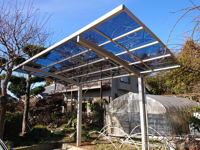 千葉県野田市ののカーポート プレシオスポート 積雪〜20cm対応 施工例