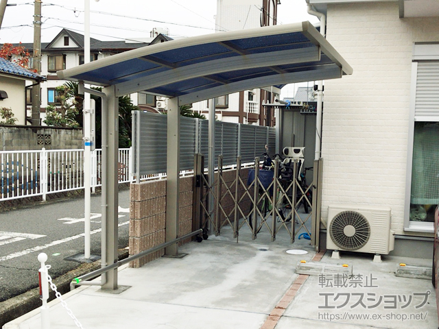 大阪府柏原市ののサイクルポート・駐輪場 プレシオスポート ミニ 積雪〜20cm対応 施工例