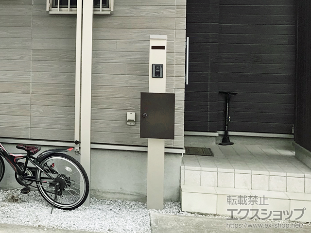 埼玉県川越市のの機能門柱・ポスト シンプレオ ポストユニット 1型 施工例