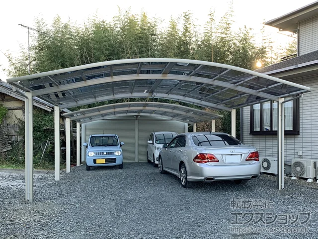 栃木県足利市のYKKAPのカーポート レイナツインポートグラン　積雪～20cm対応 施工例