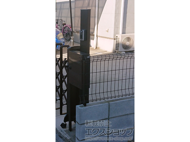 埼玉県久喜市のの機能門柱・ポスト シンプレオ ポストユニット 1型 施工例