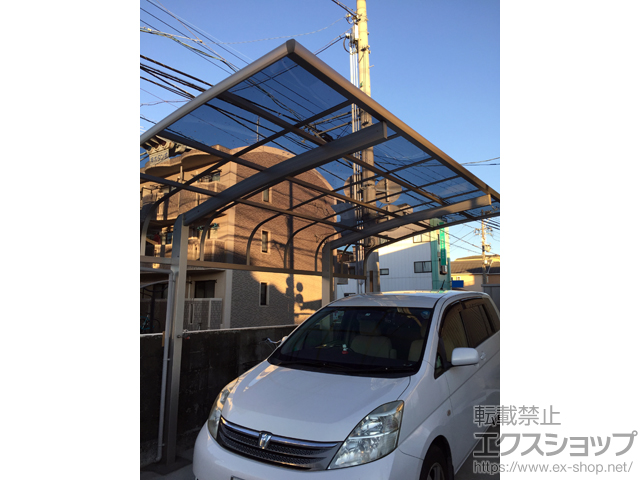 静岡県静岡市ののカーポート プレシオスポート アルファ 積雪〜20cm対応 施工例