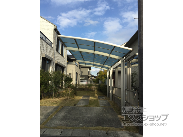 岡山県岡山市ののカーポート レイナポートグラン 延長　積雪〜20cm対応 施工例