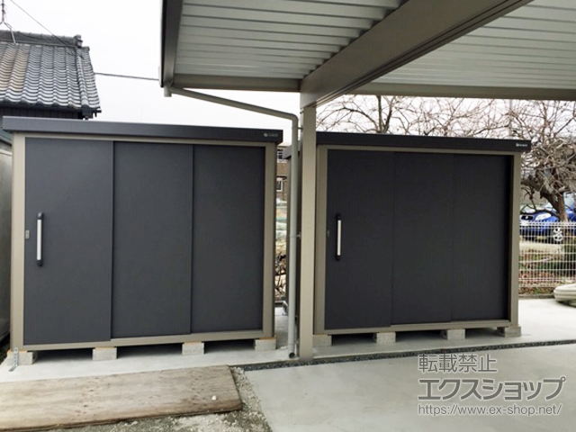 愛知県海部郡大治町のの物置・屋外倉庫 エスケーエイト SK8-100 一般型 2200×1600×1940 SK8-100-GK 施工例