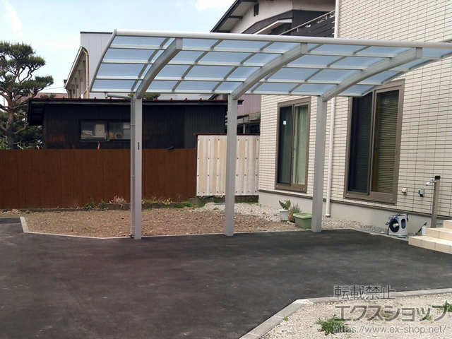 長野県諏訪郡下諏訪町ののカーポート レイナポートグラン50 積雪〜50cm対応 施工例