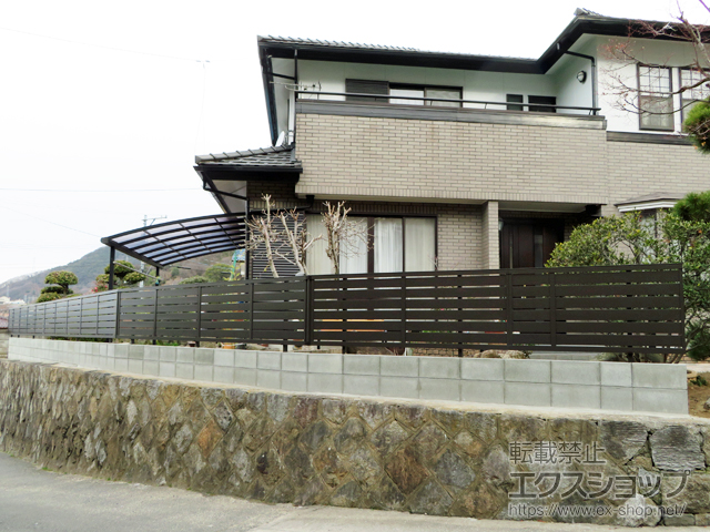 広島県三原市ののフェンス・柵 セレビューフェンス R3型 自在柱式 施工例