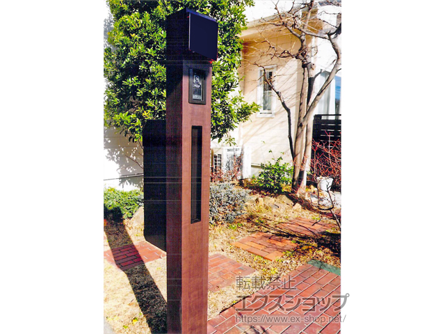 神奈川県藤沢市のの機能門柱・ポスト ファンクションユニット ウィルモダンスリム 施工例