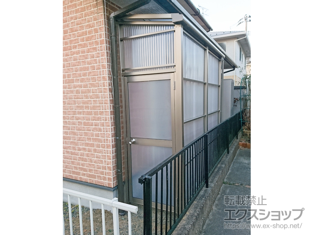 宮城県多賀城市ののストックヤード スピーネストックヤードF型 波板タイプ ヤード仕様 積雪〜20cm対応 施工例