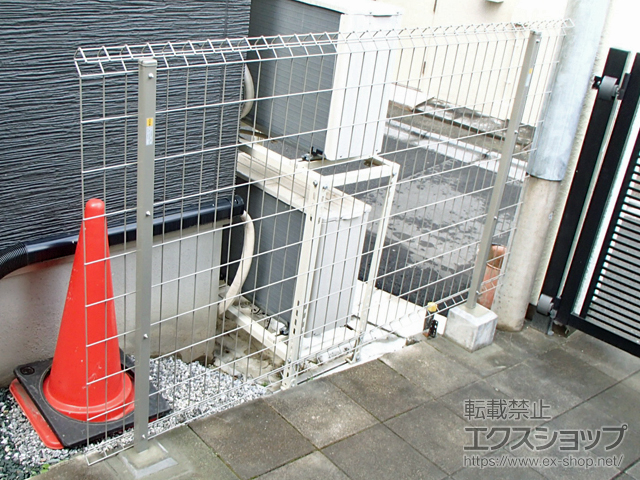 東京都北区ののフェンス・柵 イーネットフェンス1F型 自由柱施工 施工例