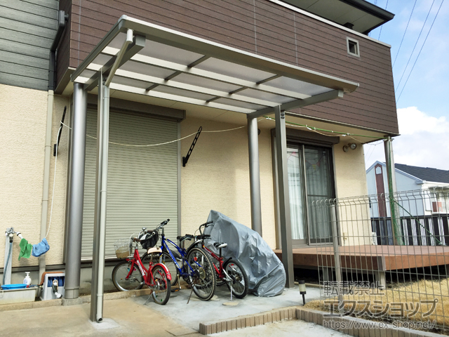 千葉県袖ケ浦市ののテラス屋根 セパーネ テラスタイプ 単体 積雪〜20cm対応 施工例