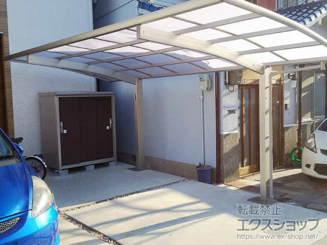 大阪府堺市ののカーポート プレシオスポート 積雪〜20cm対応 施工例