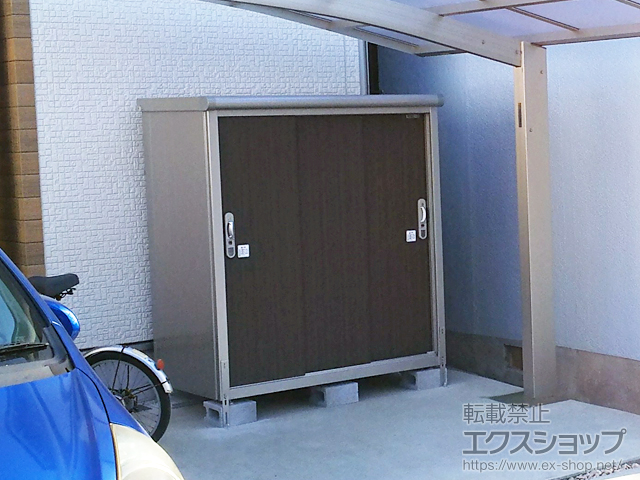 大阪府堺市のの物置・屋外倉庫 エスモ 一般型 1350×750×1501 ESE-1307E-DW 施工例