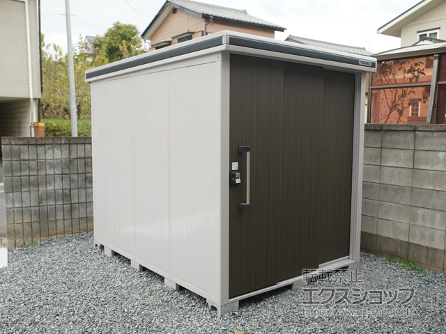 群馬県安中市のの物置・屋外倉庫 エルモ 積雪型 1870×2570×2116（LMDS-1825） LMDS-1825-DW 施工例