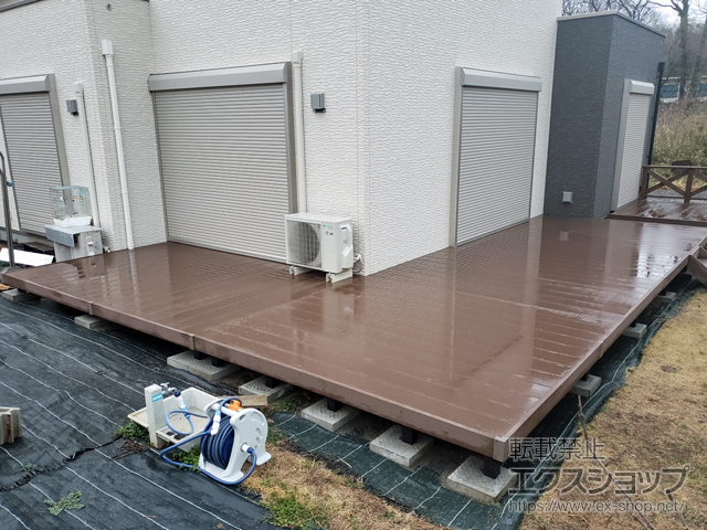 千葉県柏市ののウッドデッキ リウッドデッキ 200 施工例