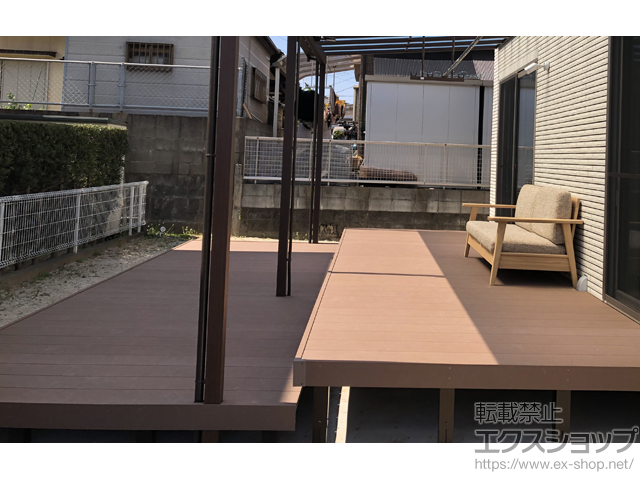 福岡県福岡市ののウッドデッキ リウッドデッキ 200 施工例