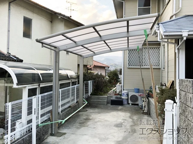 奈良県生駒郡平群町ののフェンス・柵・塀、カーポート レイナポートグラン 積雪〜20cm対応 施工例