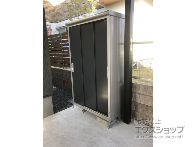 鹿児島県鹿児島市のの物置・屋外倉庫 エスモ 一般型 1200×520×1959 ESE-1205A-SM 施工例