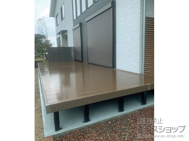 高知県安芸郡芸西村ののウッドデッキ リウッドデッキ 200 施工例