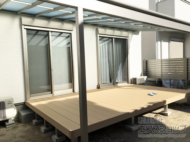 愛知県知立市ののテラス屋根 ヴェクターテラス F型 テラスタイプ 単体 積雪〜20cm対応 施工例